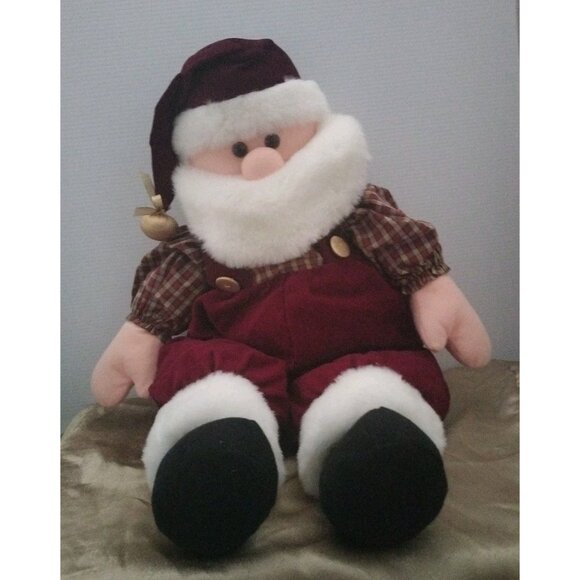 Pacifix International Santa Claus Christmas Holiday Red Suit Plush Toy 23" Excel - Picture 12 of 13